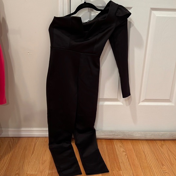 Boohoo Pants - Boohoo one shoulder jumpsuit